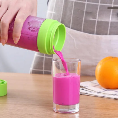2-in-1 Portable Rechargeable Juicer Bottle – USB Electric Blender