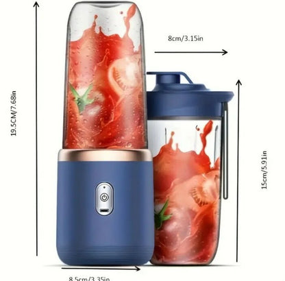 2-in-1 Portable Rechargeable Juicer Bottle – USB Electric Blender